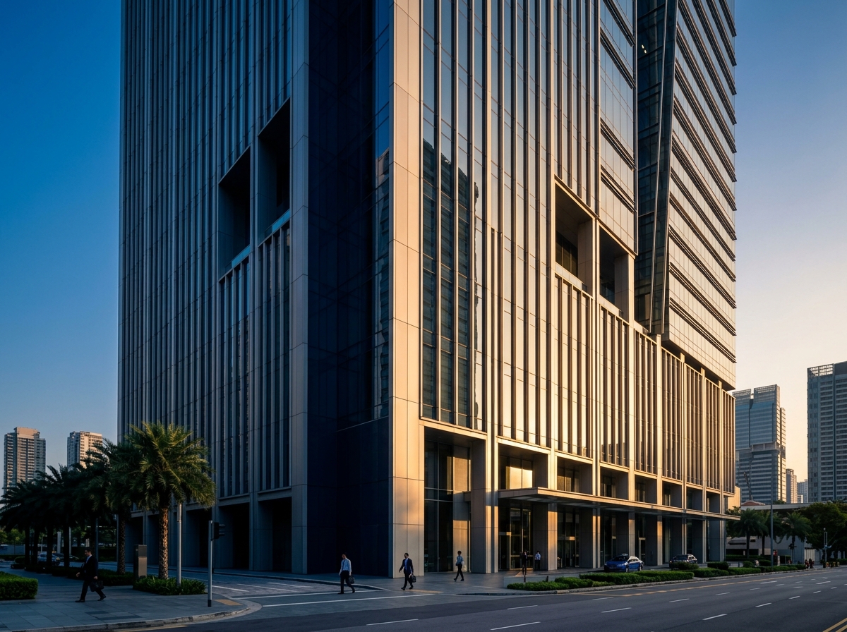 Modern Singapore office interior representing insurance advisory